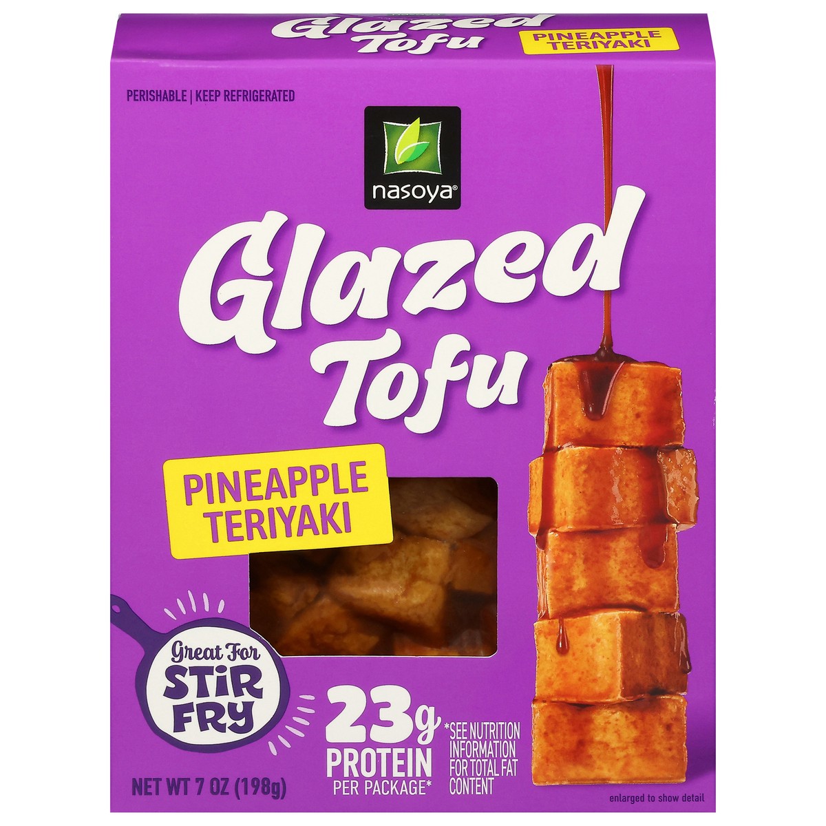 slide 3 of 4, Nasoya Pineapple Teriyaki Glazed Tofu Refrigerated, 7 oz