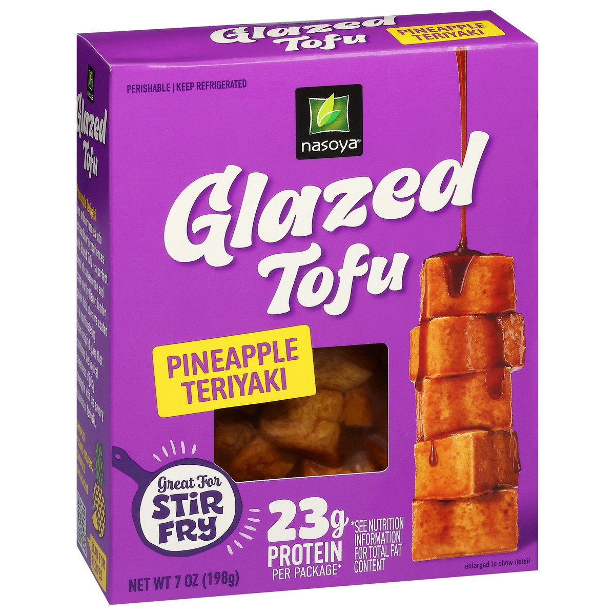 slide 2 of 4, Nasoya Pineapple Teriyaki Glazed Tofu Refrigerated, 7 oz
