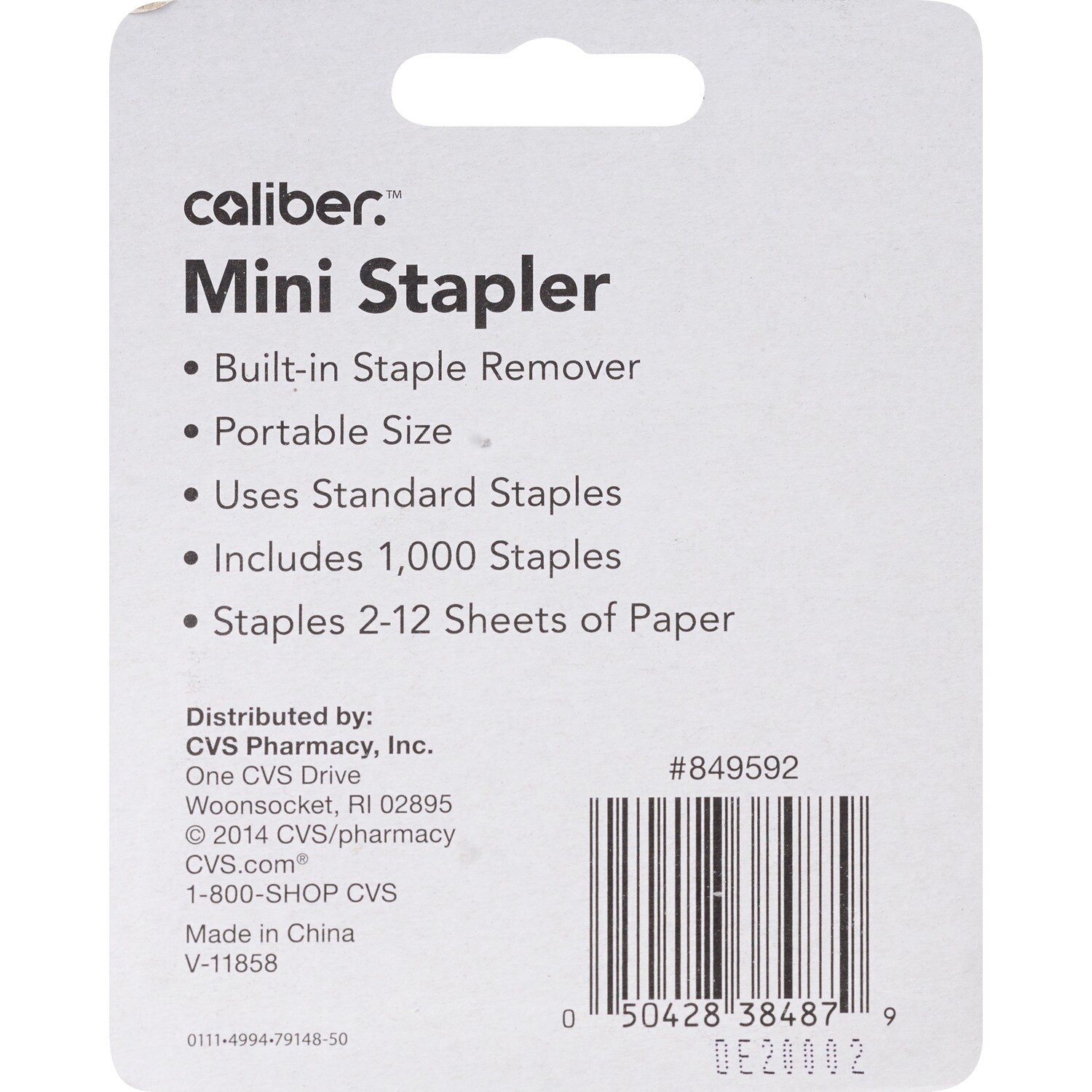 slide 2 of 2, Caliber Mini Stapler Portable, Assorted, 1 ct