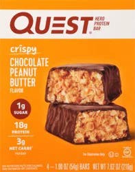 Quest Hero Protein Bar, Chocolate Peanut Butter Flavor, Crispy