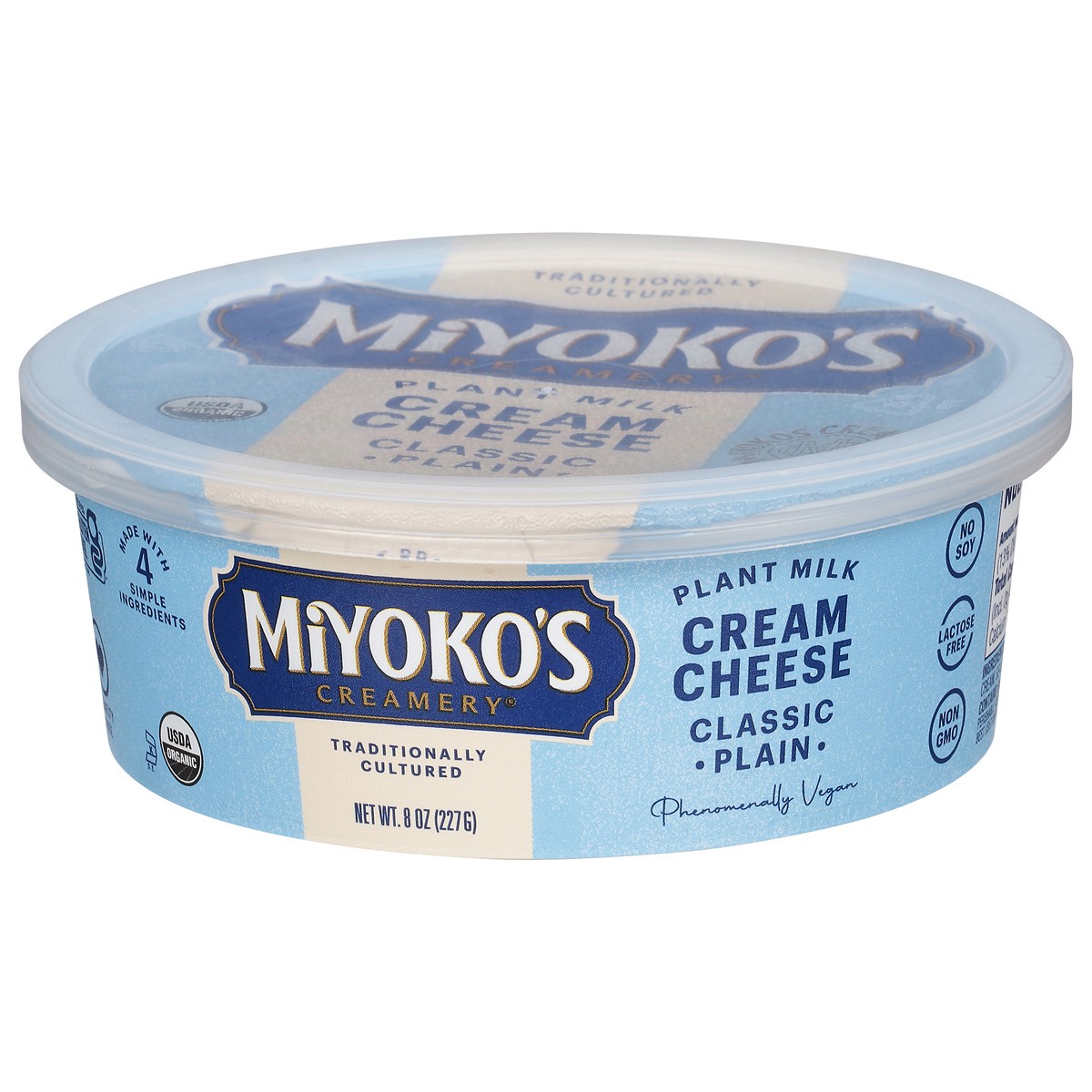 slide 3 of 9, Miyoko's Creamery Classic Plain Plant Milk Cream Cheese 8 oz, 8 oz