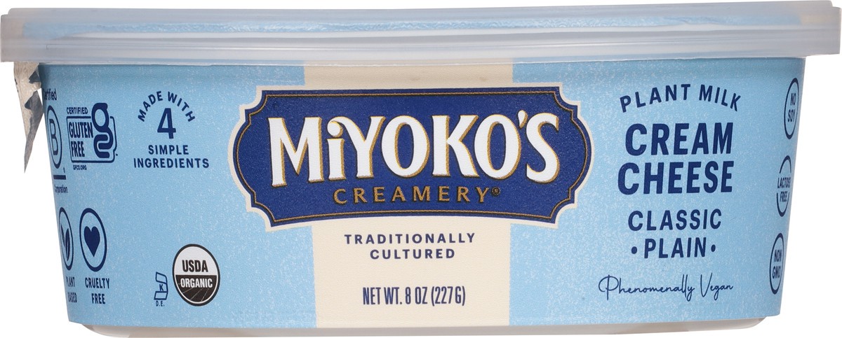 slide 6 of 9, Miyoko's Creamery Classic Plain Plant Milk Cream Cheese 8 oz, 8 oz