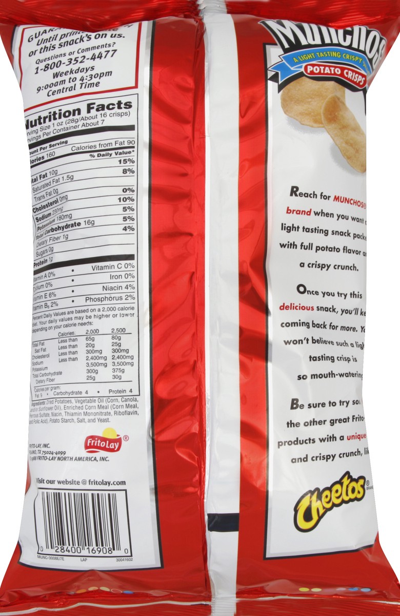 slide 6 of 6, Munchos Potato Crisps, 7.375 oz