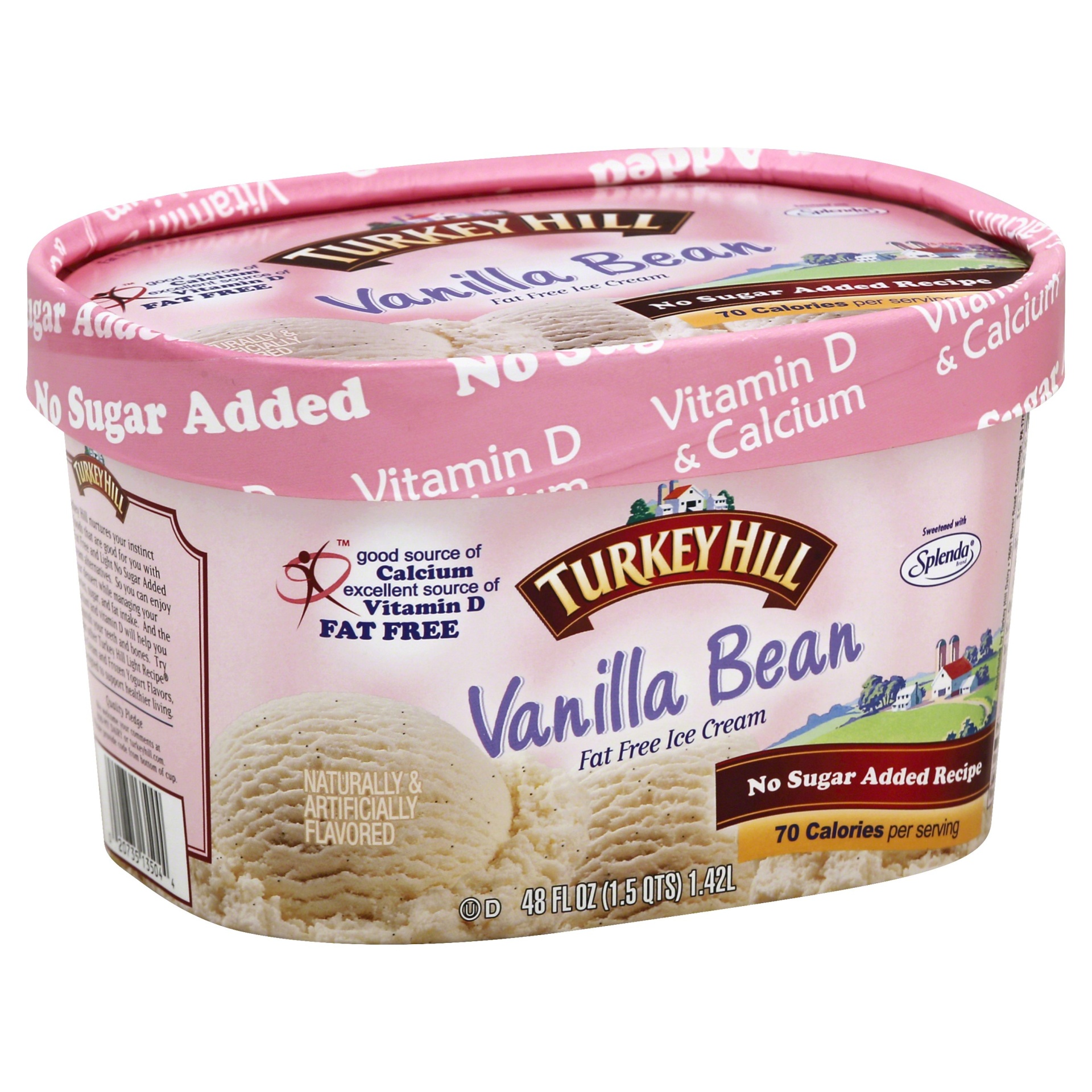 Turkey Hill Ice Cream, No Sugar Added Vanilla 48 fl oz Shipt