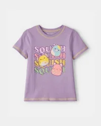 Carter's Girls Squishmallow Graphic Tee - Purple - Size 4