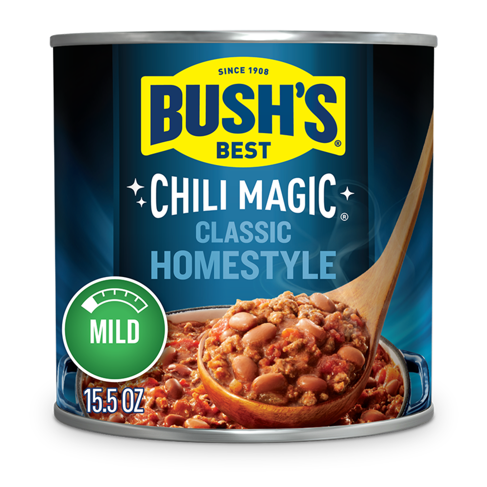 slide 1 of 5, Bush's Best Bush's Chili Magic Classic Homestyle 15.5 oz, 15.5 oz