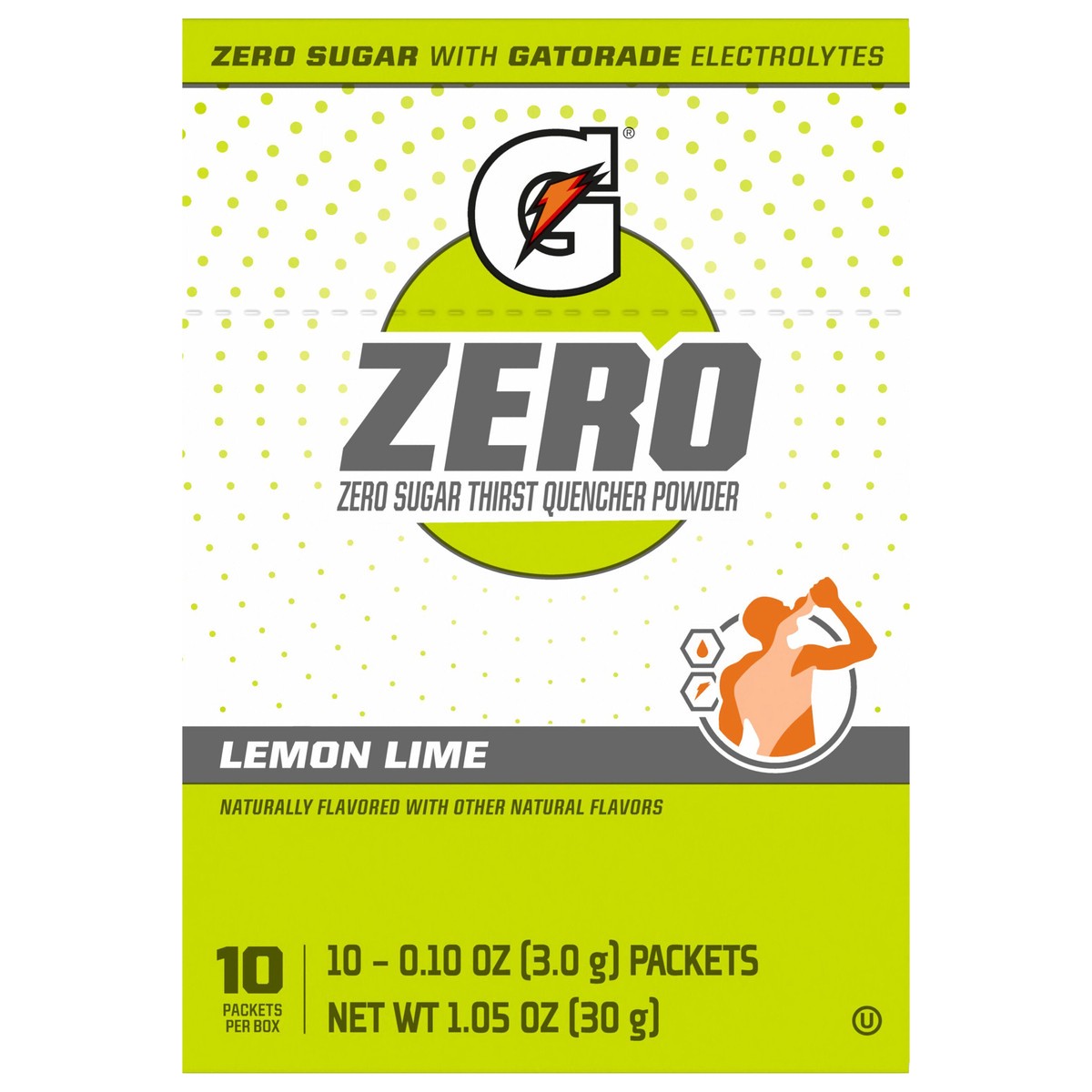 slide 1 of 6, Gatorade Zero Zero Sugar Thirst Quencher Powder Lemon Lime - 10 ct, 10 ct