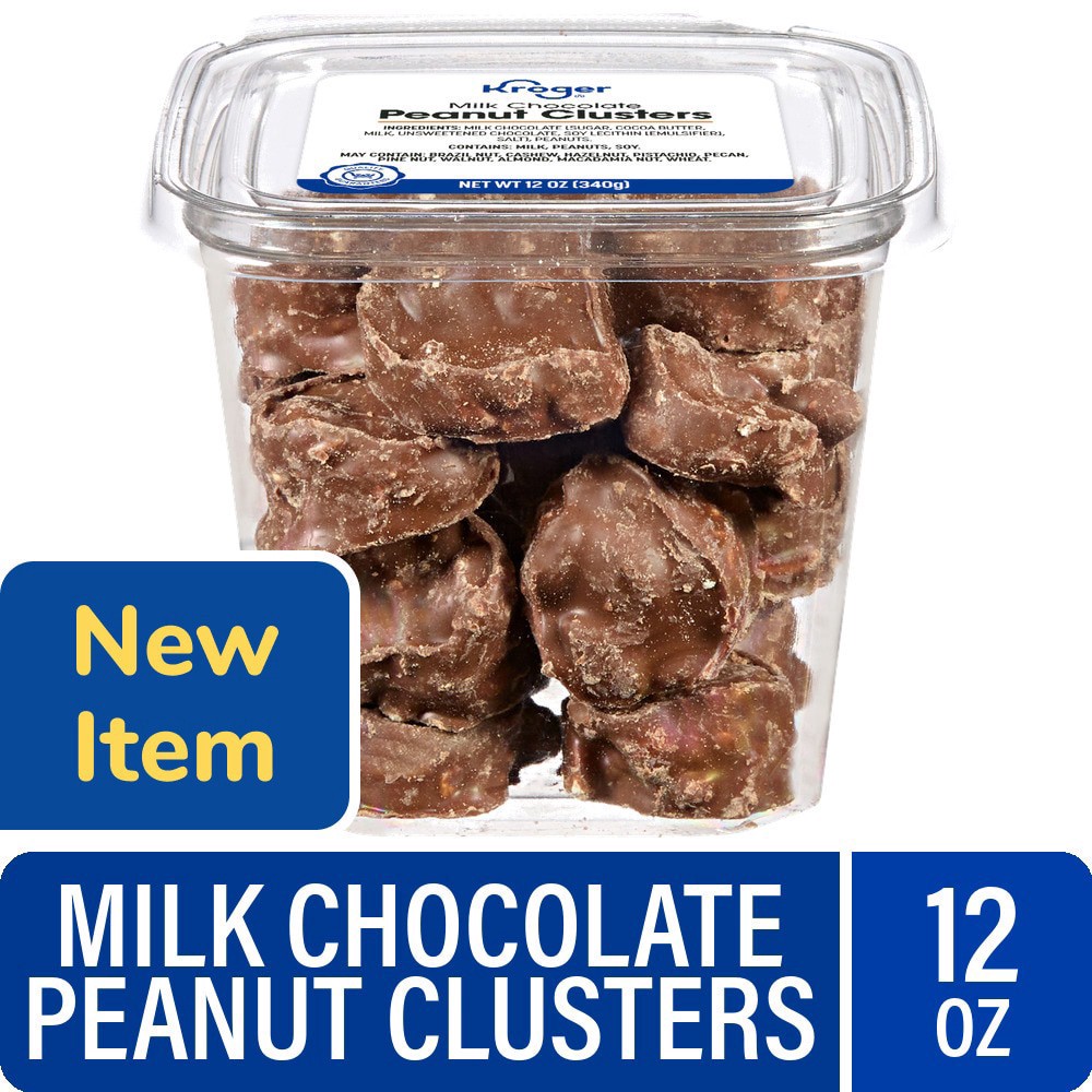 slide 1 of 1, Kroger® Milk Chocolate Peanut Clusters, 12 oz, 12 oz