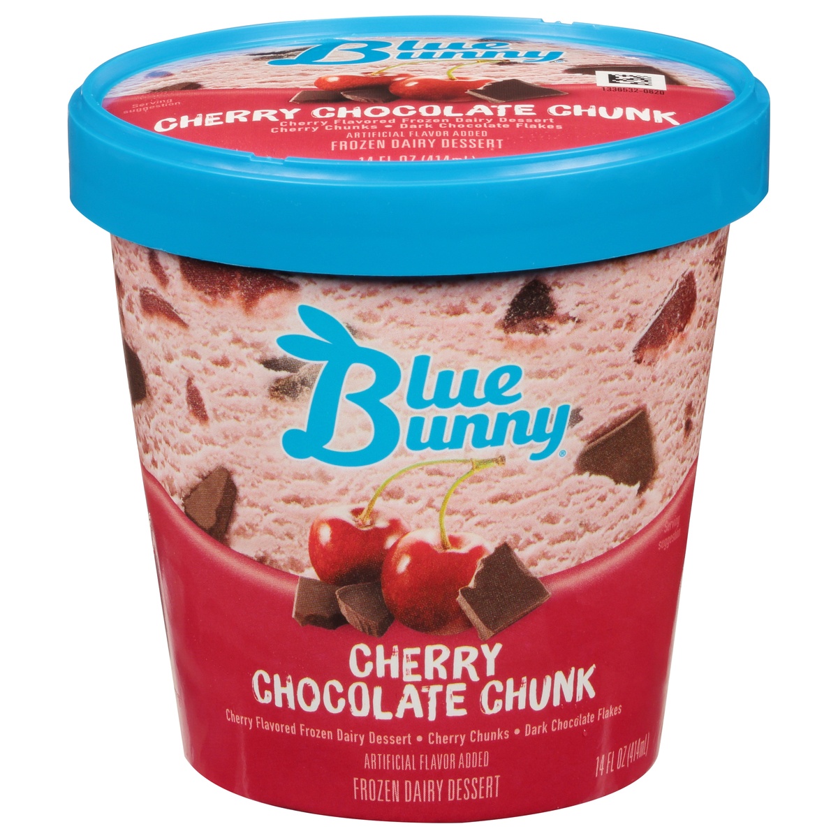 slide 1 of 1, Blue Bunny Cherry Chocolate Chunk Frozen Dessert, 1 ct