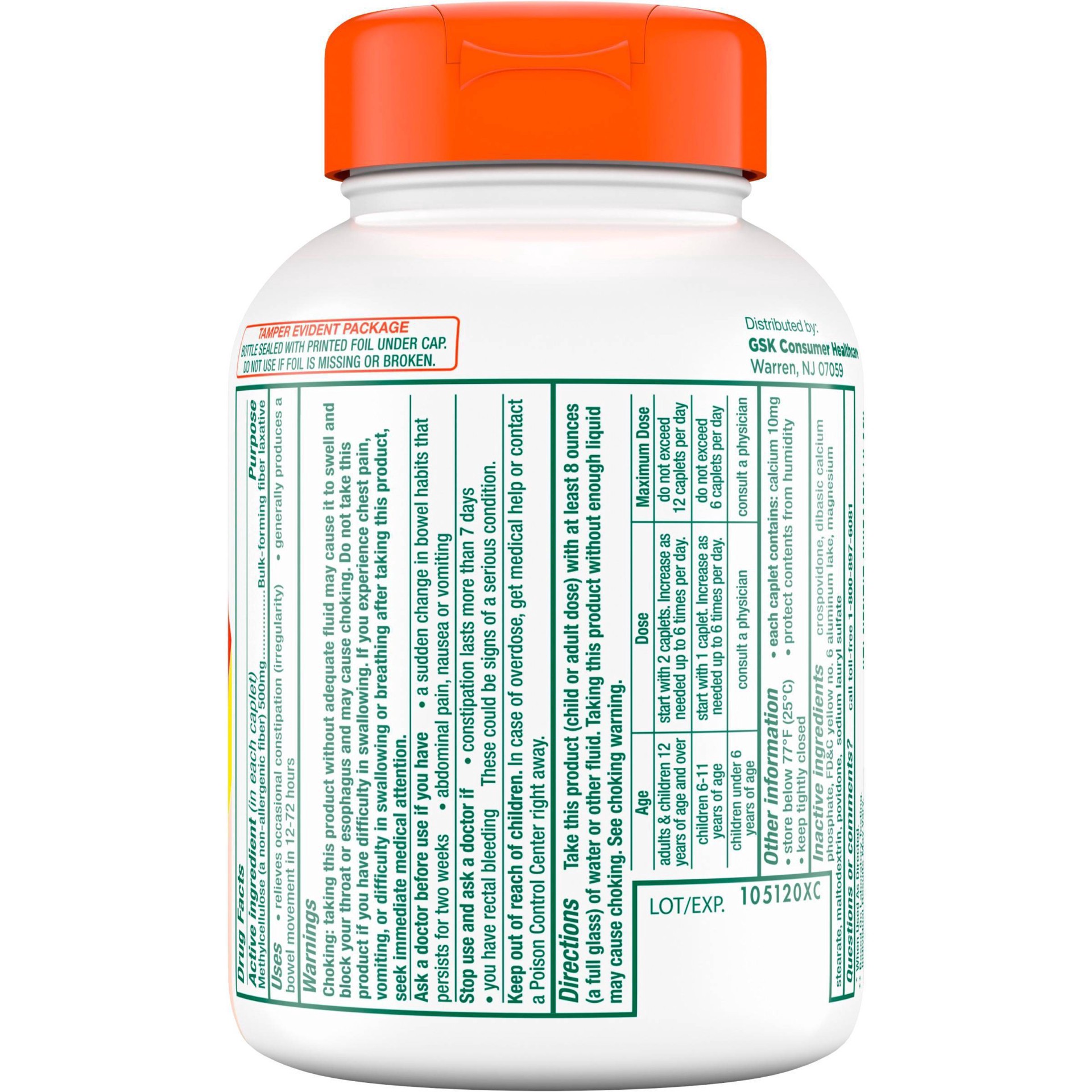 slide 4 of 12, Citrucel Caplets Fiber Therapy for Occasional Constipation Relief - 180ct, 180 ct