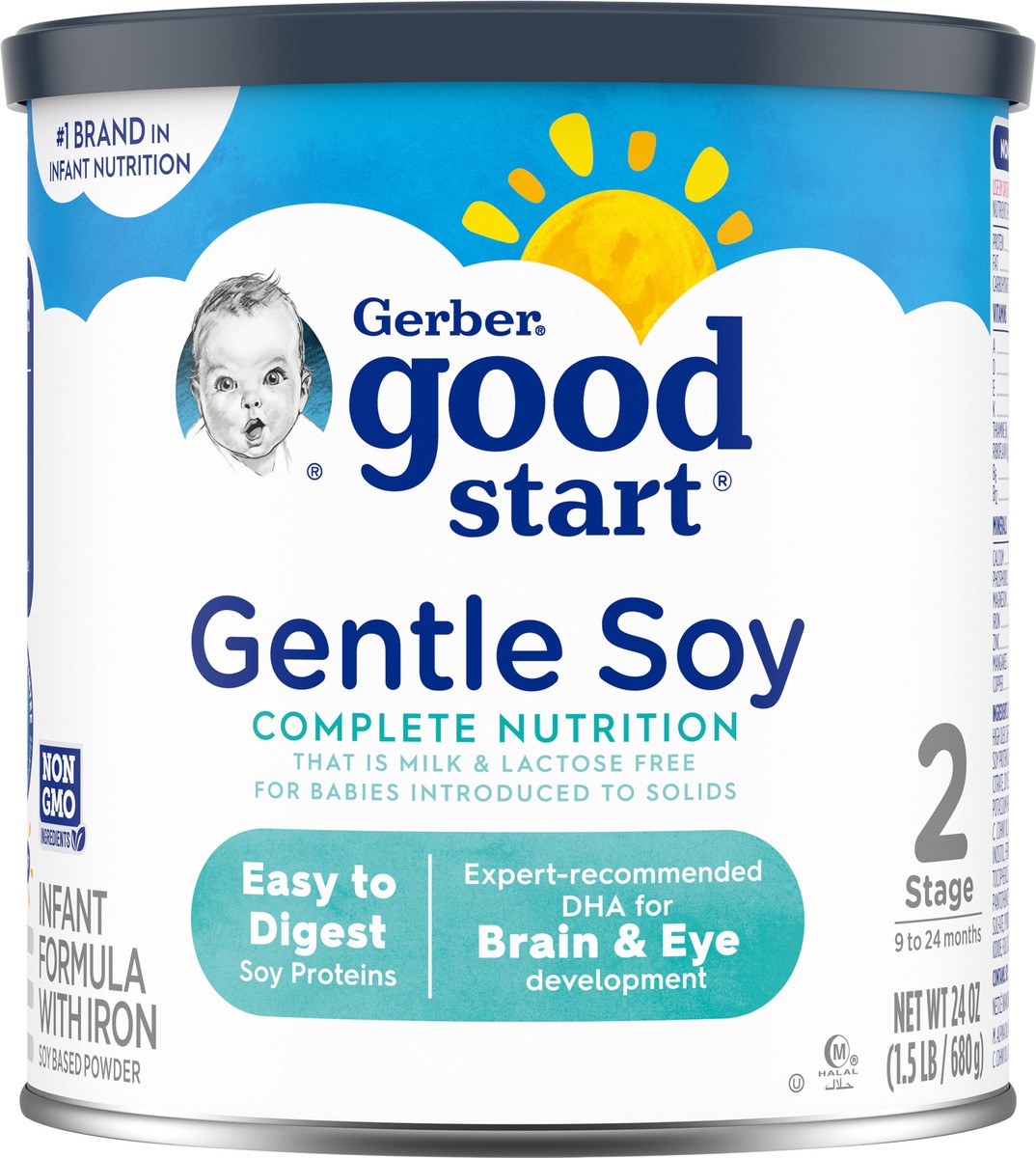 slide 4 of 9, Good Start Gentle Soy Powder Infant and Toddler Formula, 24 oz Canister, 24 oz