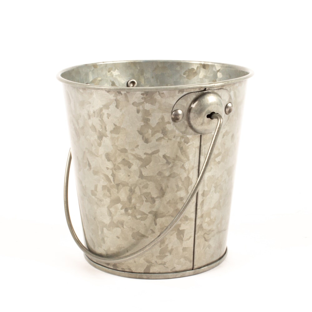 slide 1 of 1, HD Designs Outdoors Galvanized Mini Bucket -Silver, 1 ct