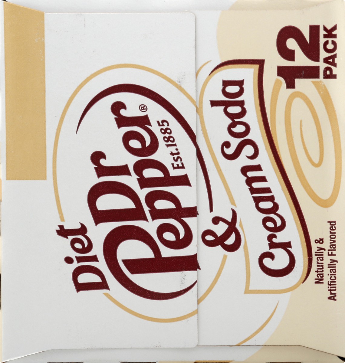 slide 9 of 10, Dr Pepper 12 Pack Diet Cream Soda 12 ea, 12 ct