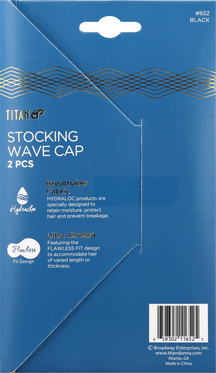 slide 5 of 9, Titan Black Wave Stocking Cap 2 ea, 2 ct