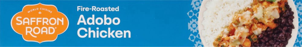 slide 2 of 4, Saffron Road® Adobo Fire-Roasted Chicken with Black Beans & Rice Gluten Free Frozen Dinner, 10 oz