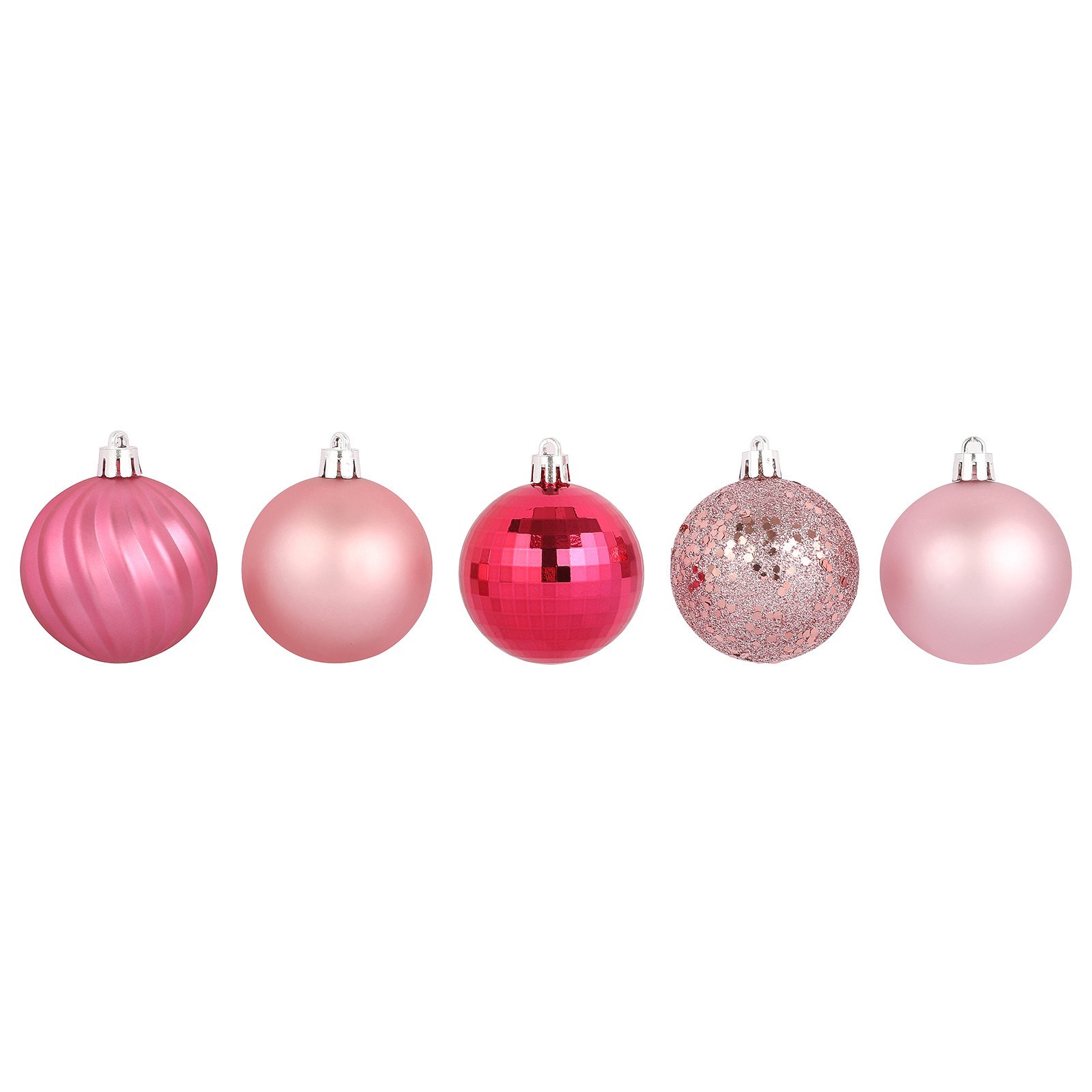 slide 2 of 3, 40 Pack 2" Pink Shatterproof Ball Ornaments By Ashland, 40 ct