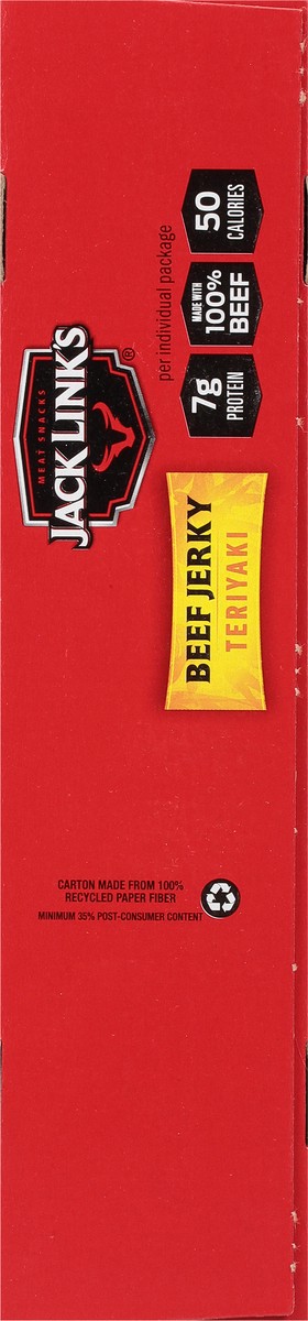 slide 2 of 9, Jack Link's 5 Snack Packs Teriyaki Beef Jerky 5 - 0.625 oz Packs, 5 ct