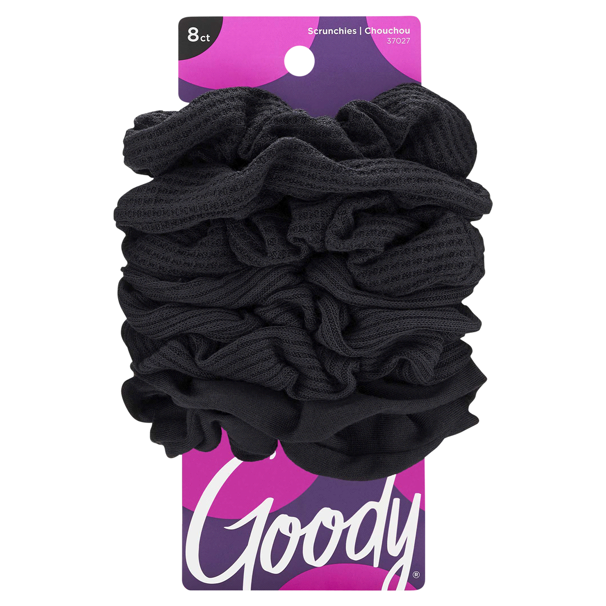 slide 1 of 1, Goody Ouchless Scrunchie, Black, 8 ct