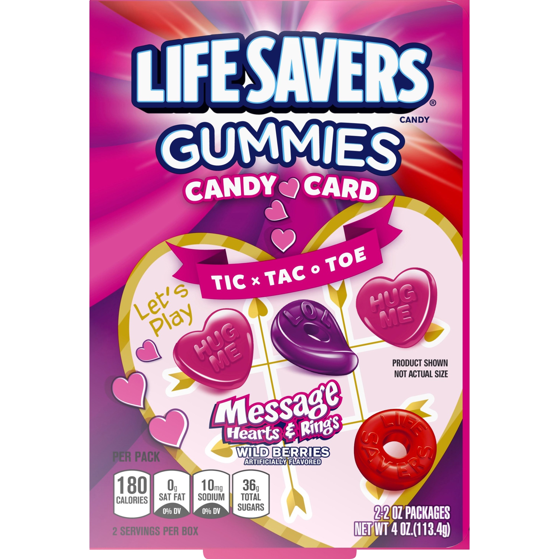 slide 1 of 1, LIFE SAVERS Gummies Wild Berriesdy Carddy Packs, 4 oz