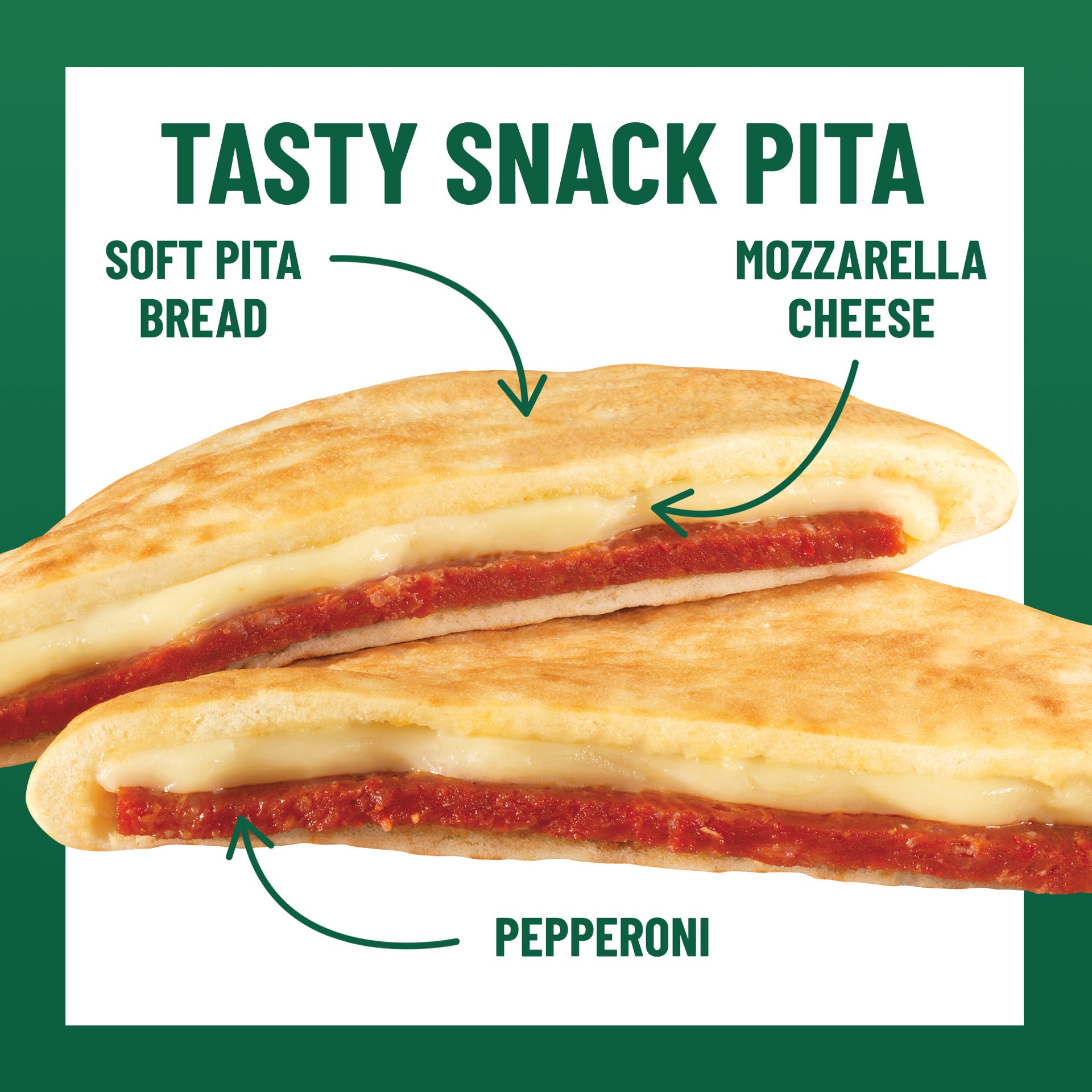 slide 2 of 5, Sandwich Bros. Sandwich Bros Pepperoni and Cheese Melt, Frozen Pita Pocket Sandwiches, Frozen Meal, 6 Count, 12 oz, 6 ct