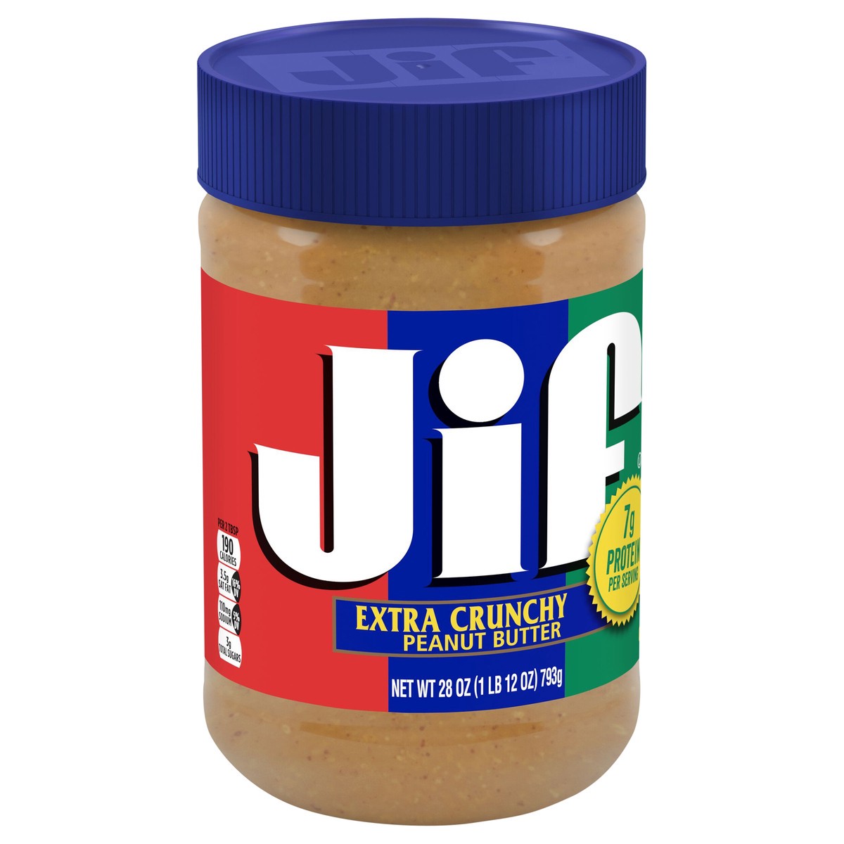 slide 6 of 9, Jif Crunchy Peanut Butter, 28 oz