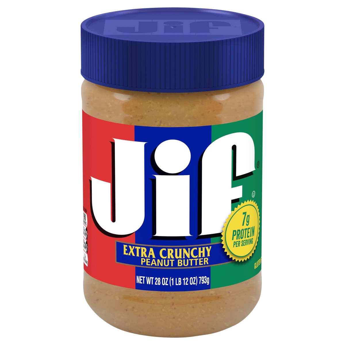 slide 1 of 9, Jif Extra Crunchy Peanut Butter 28 oz, 28 oz