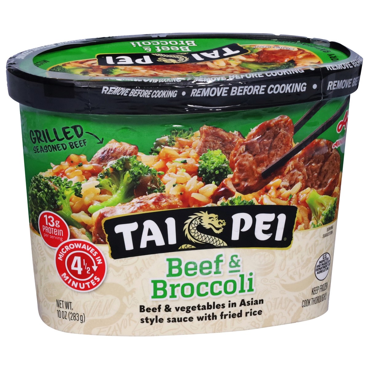slide 8 of 9, Tai Pei Frozen Beef and Broccoli, 10 oz