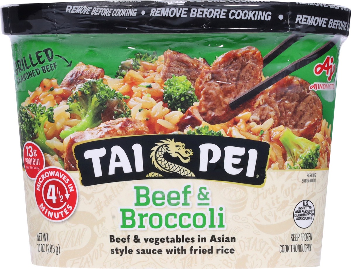 slide 4 of 9, Tai Pei Frozen Beef and Broccoli, 10 oz