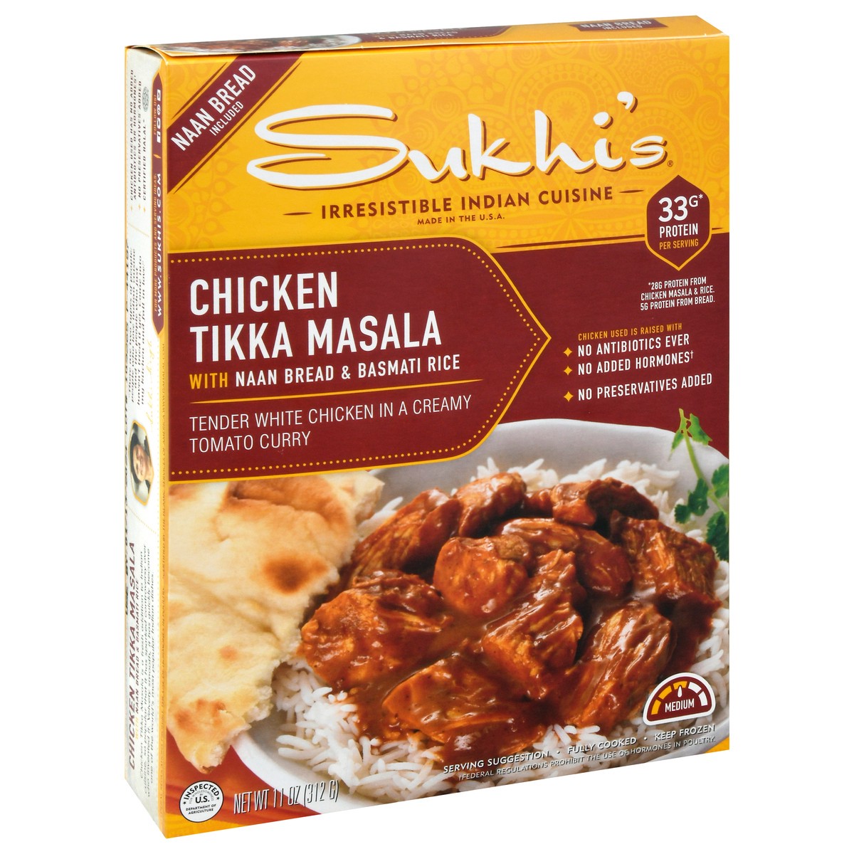 slide 3 of 9, Sukhi's Indian Frozen Meal, 11 oz