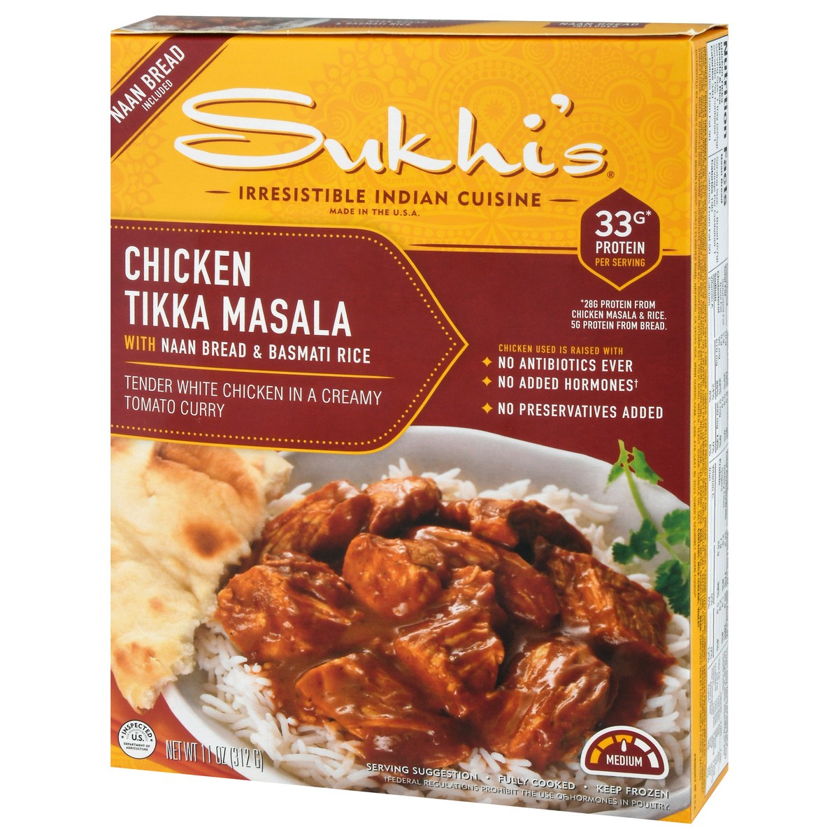 slide 6 of 9, Sukhi's Indian Frozen Meal, 11 oz