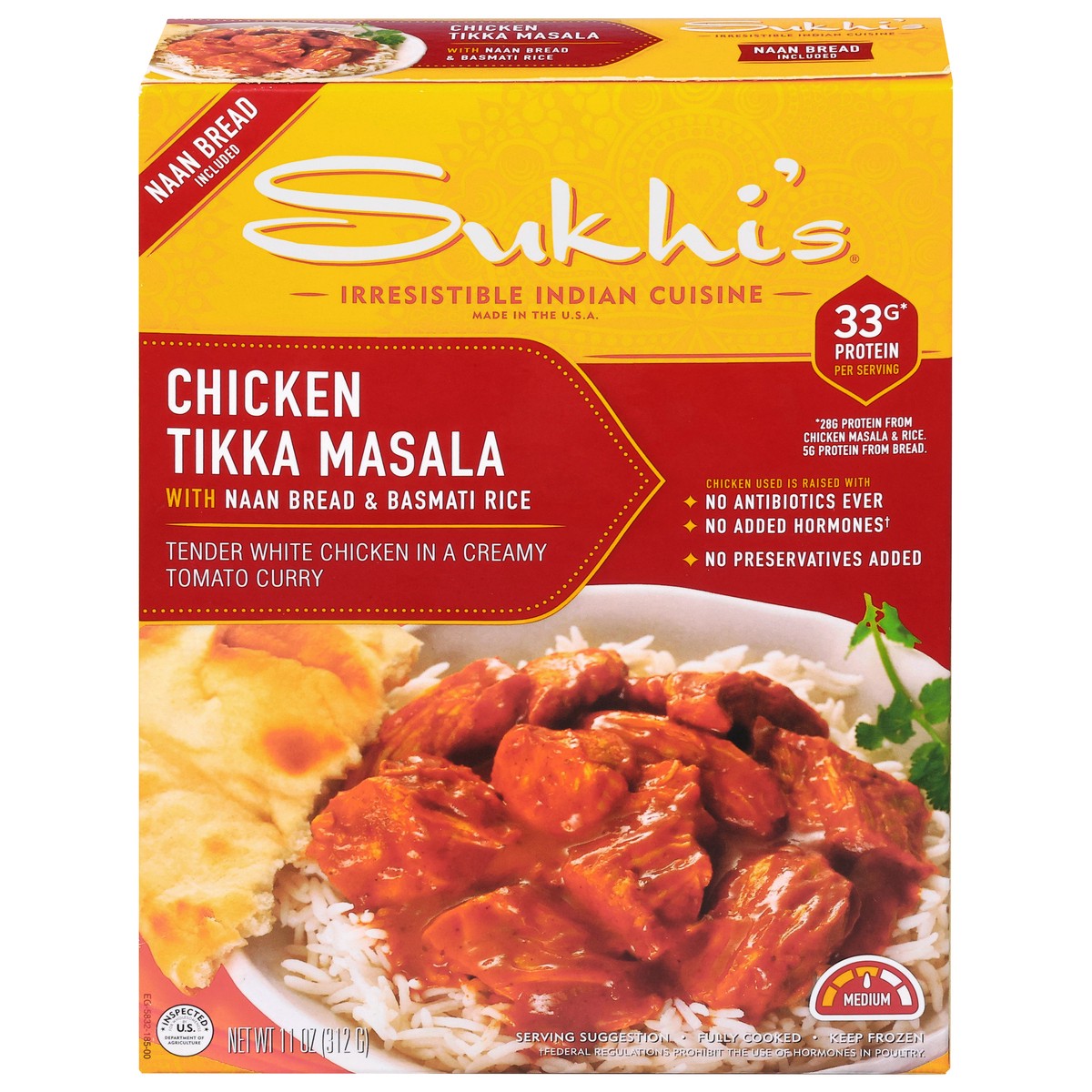 slide 1 of 9, Sukhi's Indian Frozen Meal, 11 oz