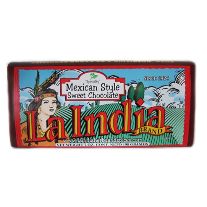 slide 1 of 1, La India Mexican Style Sweet Chocolate, 7 oz