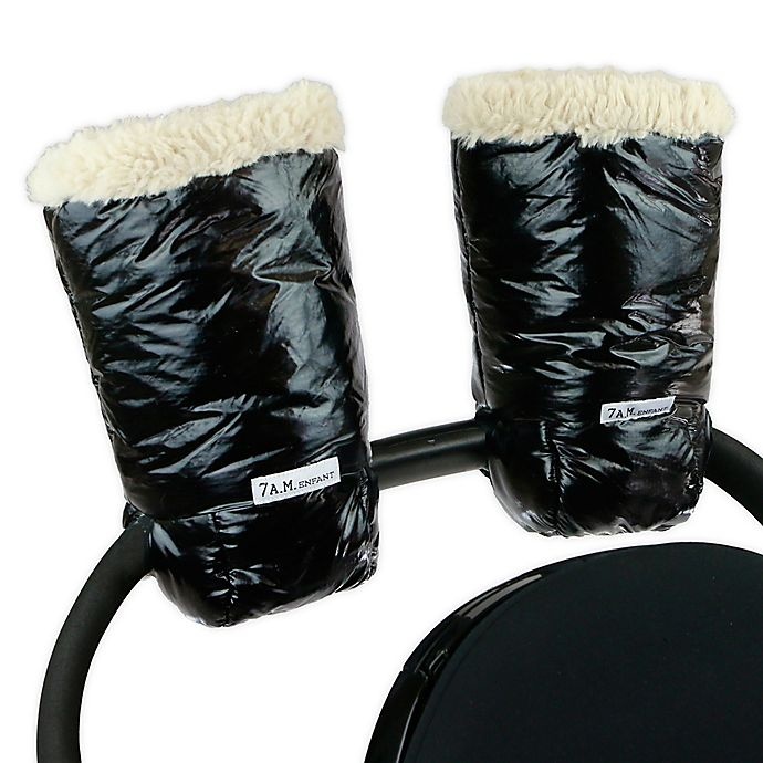 slide 1 of 1, 7AM Enfant Warmmuff Stroller Gloves with Plush Lining - Black Polar, 1 ct