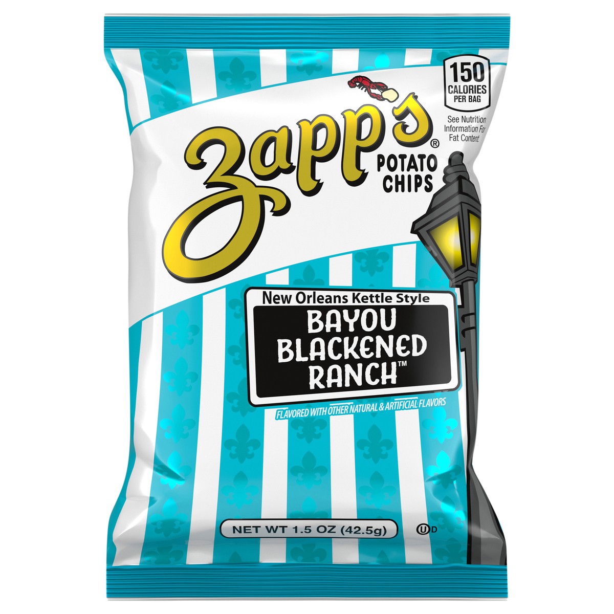 slide 2 of 2, Zapp's Bayou Blackened Ranch Potato Chips, 1.5 oz