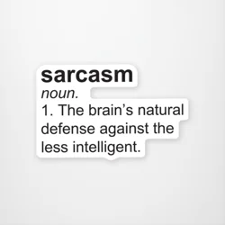 Sarcasm Definition Sticker