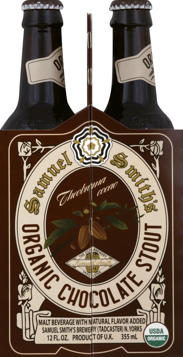 slide 3 of 4, Samuel Smith Organic Chocolate Stout Beer - 4pk/12 fl oz Bottles, 4 ct; 12 fl oz