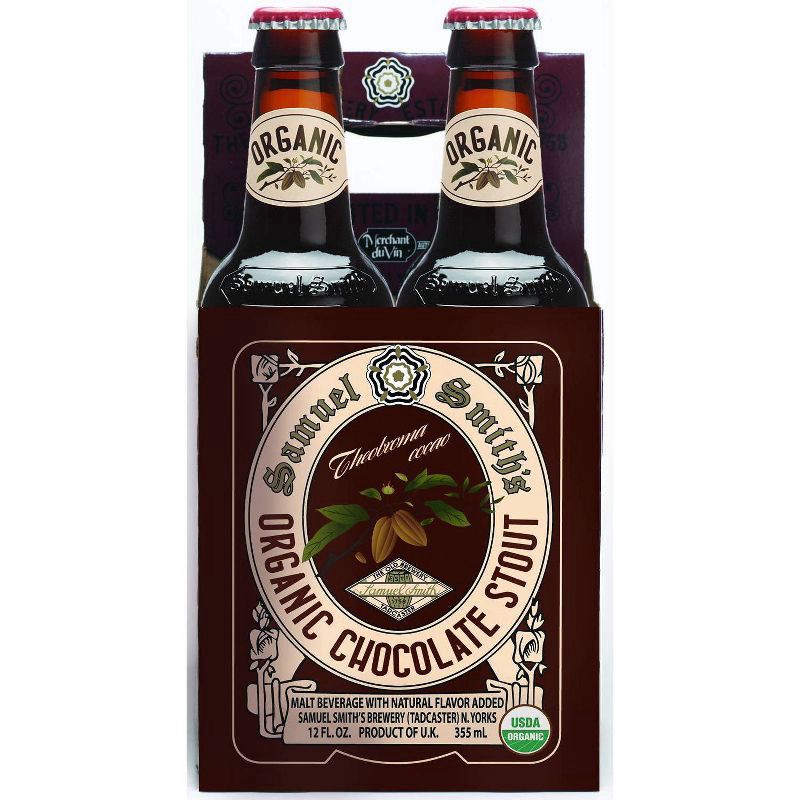 slide 1 of 4, Samuel Smith Organic Chocolate Stout Beer - 4pk/12 fl oz Bottles, 4 ct; 12 fl oz