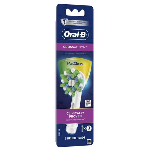 slide 53 of 122, Oral-B CrossAction Electric Toothbrush Replacement Brush Heads - 3ct, 1 ct