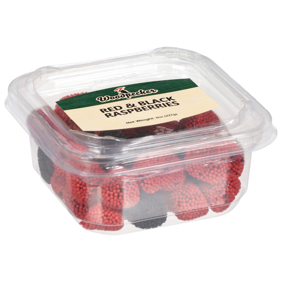 slide 2 of 13, Woodpecker Red & Black Raspberries 8 oz, 8 oz