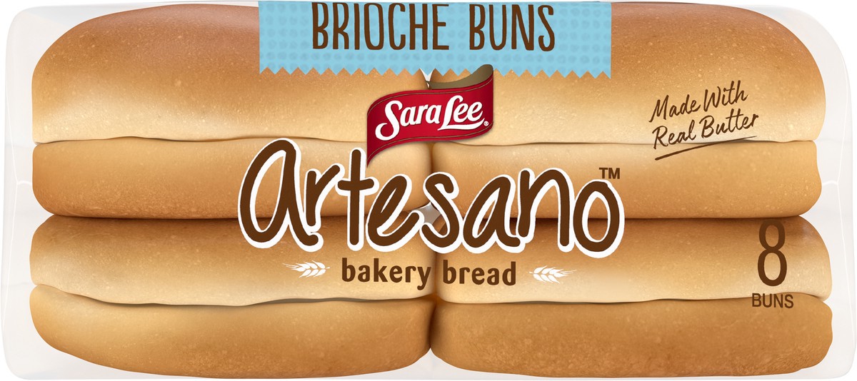 slide 6 of 6, Sara Lee Artesano Brioche Buns, 8 count, 16 oz, 8 ct
