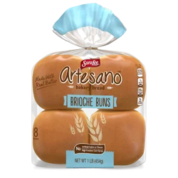 Sara Lee Artesano Brioche Buns, 8 count, 16 oz