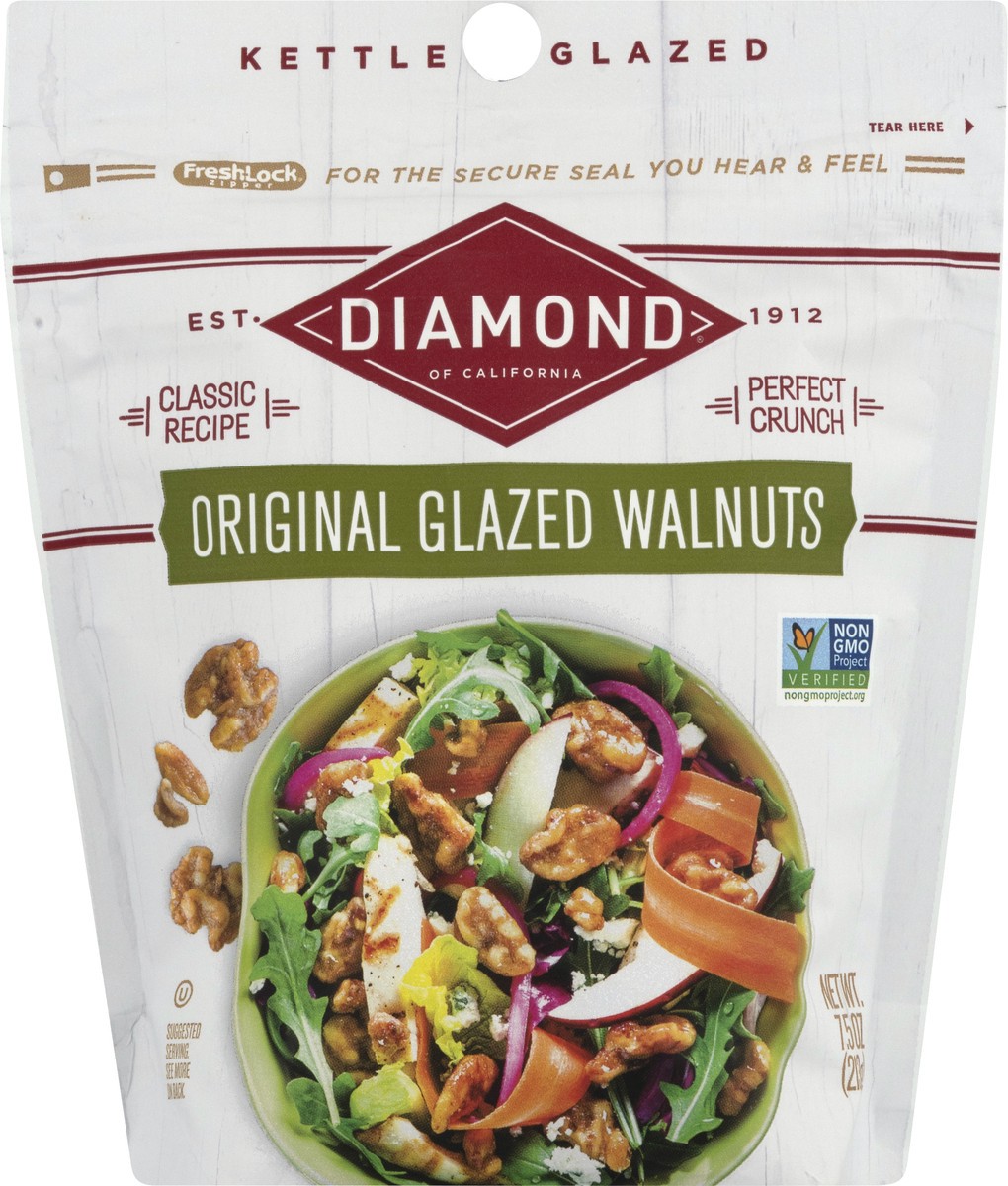 slide 6 of 9, Diamond of California Glazed Original Walnuts 7.5 oz, 7.5 oz