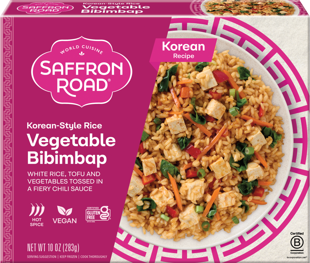 slide 4 of 4, Saffron Road® Vegetable Bibimbap Korean-Style Rice Gluten Free, 10 oz