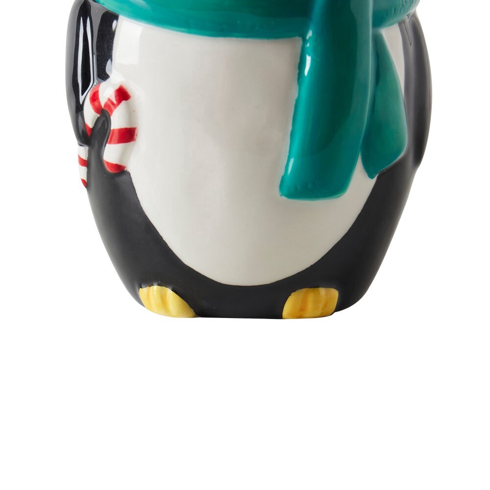 slide 4 of 4, VCNY Holiday Penguin Ceramic Lotion Pump, 1 ct
