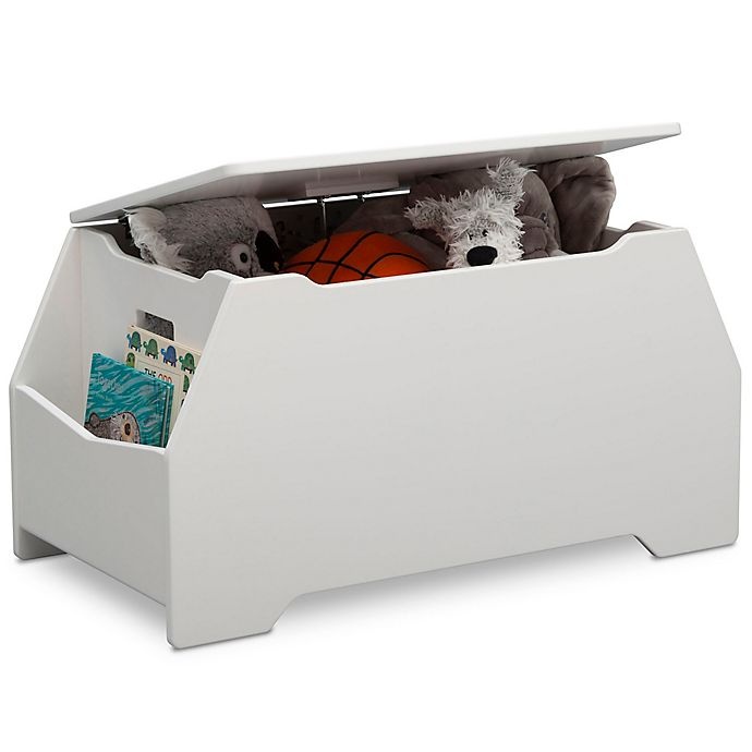 slide 2 of 4, Delta Children Mason Toy Box - Bianca White, 1 ct