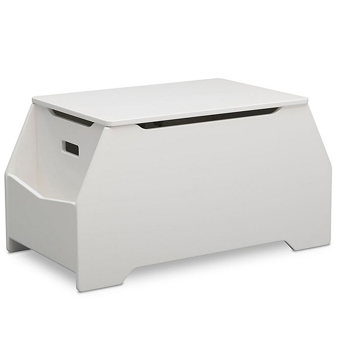 slide 1 of 4, Delta Children Mason Toy Box - Bianca White, 1 ct