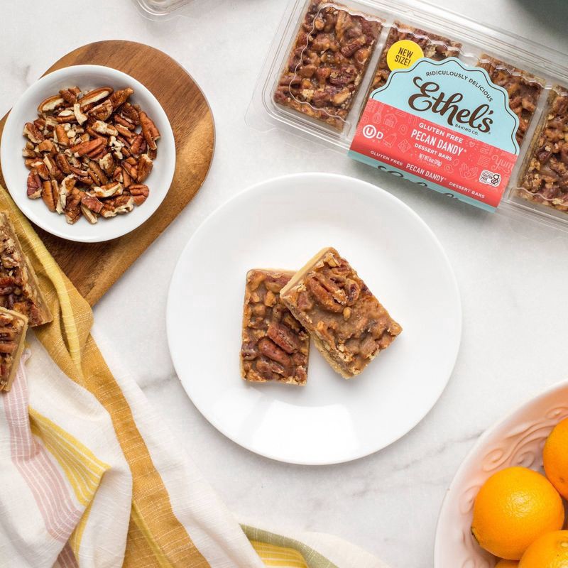 slide 2 of 5, Ethel's Baking Co. Pecan Dandy Dessert Bars 4CT Tray, 6 oz