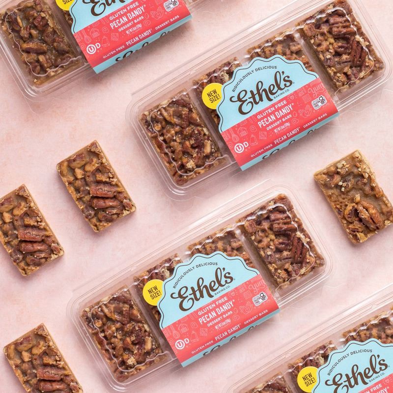 slide 4 of 5, Ethel's Baking Co. Pecan Dandy Dessert Bars 4CT Tray, 6 oz