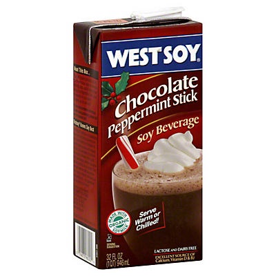 slide 1 of 1, Westsoy Chocolate Peppermint Soymilk, 32 oz