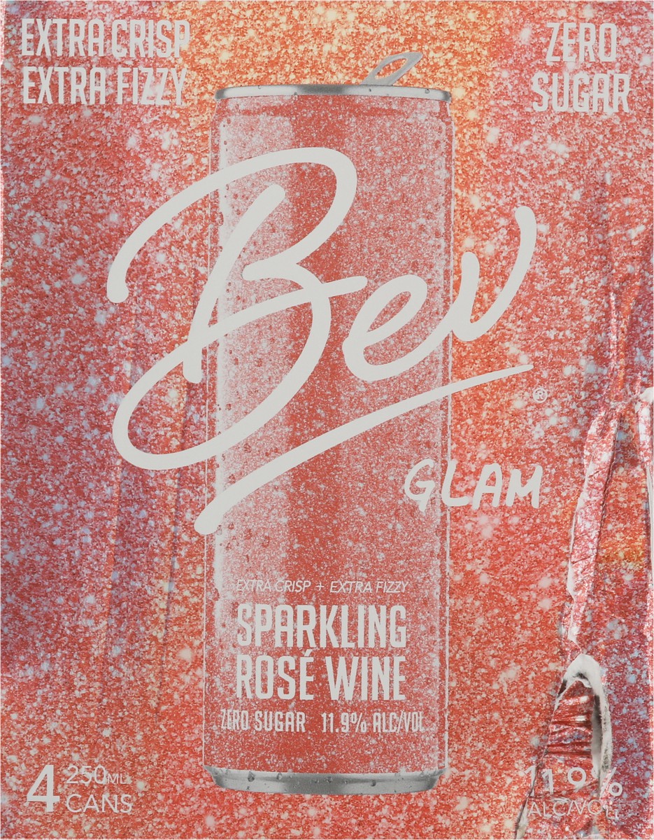 slide 4 of 9, Bev Glam Rose Sparkling Wine 4 Pk, 4 ct; 1 liter